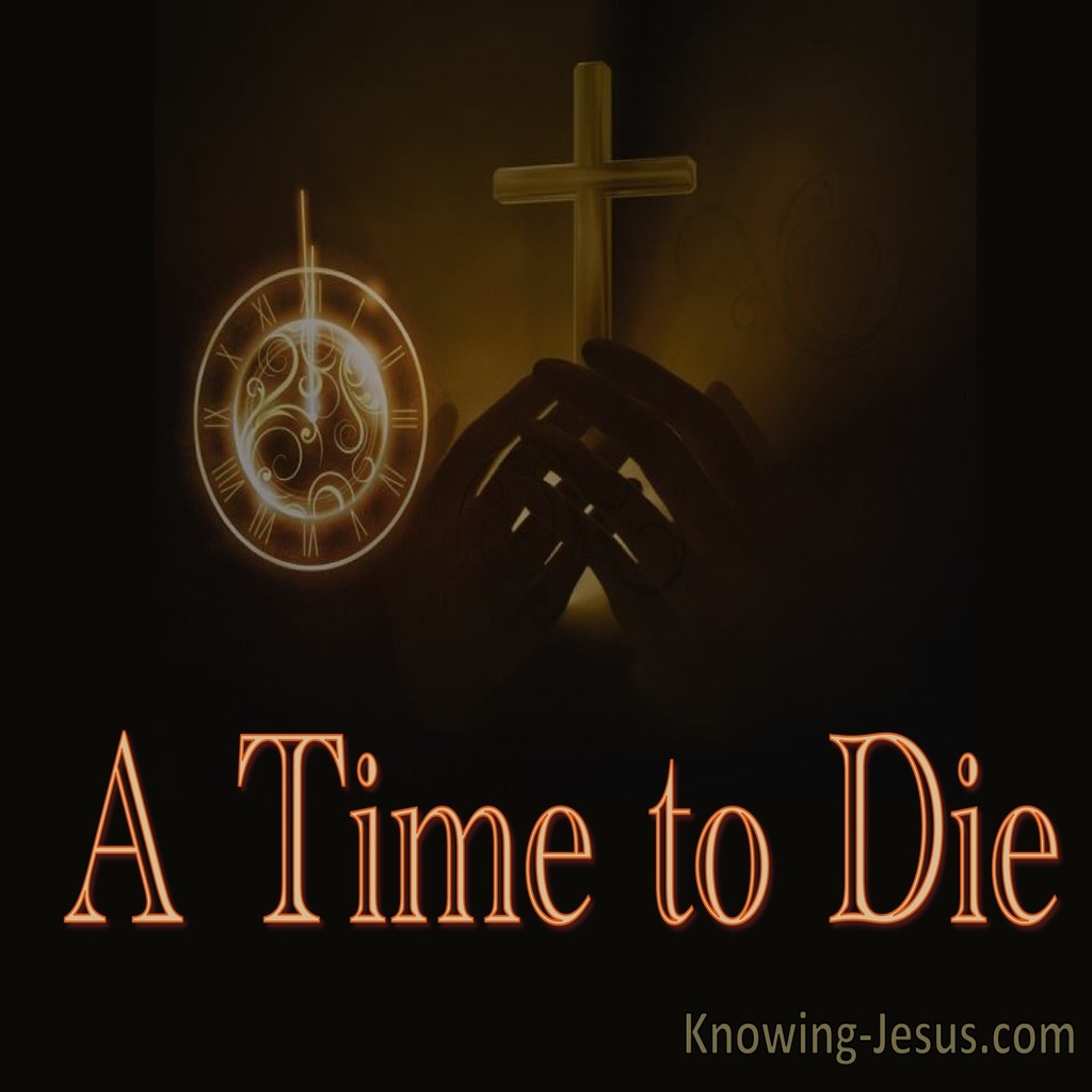 Ecclesiastes 3:2 A Time to Die (devotional)10:31 (brown)